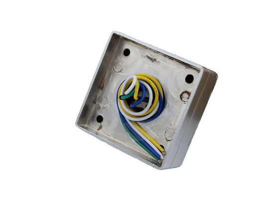 European Standard SPDT Push Button To Exit , 53 * 53mm Door Release Push Button Zinc Alloy Panel