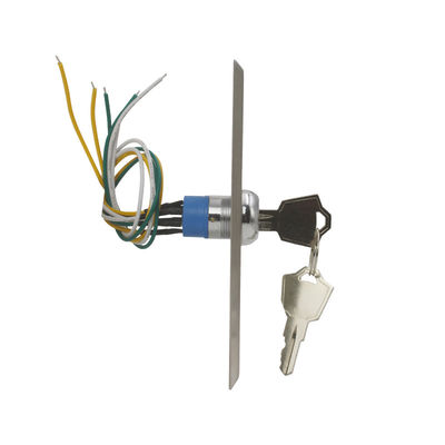 Waterproof Electric Key Switch With Laser Printing Metal Backbox Optional ANSI Size