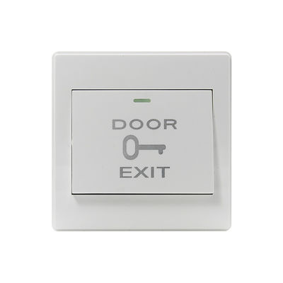 86*86mm Door Exit Push Button with Fireproof PVC Backbox 100 thousand tested